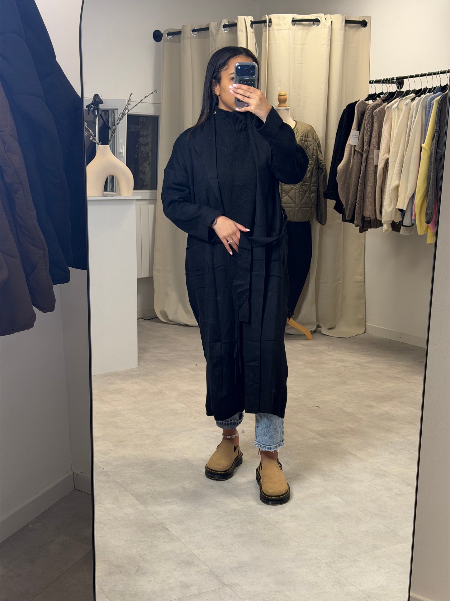 Gilet long noir