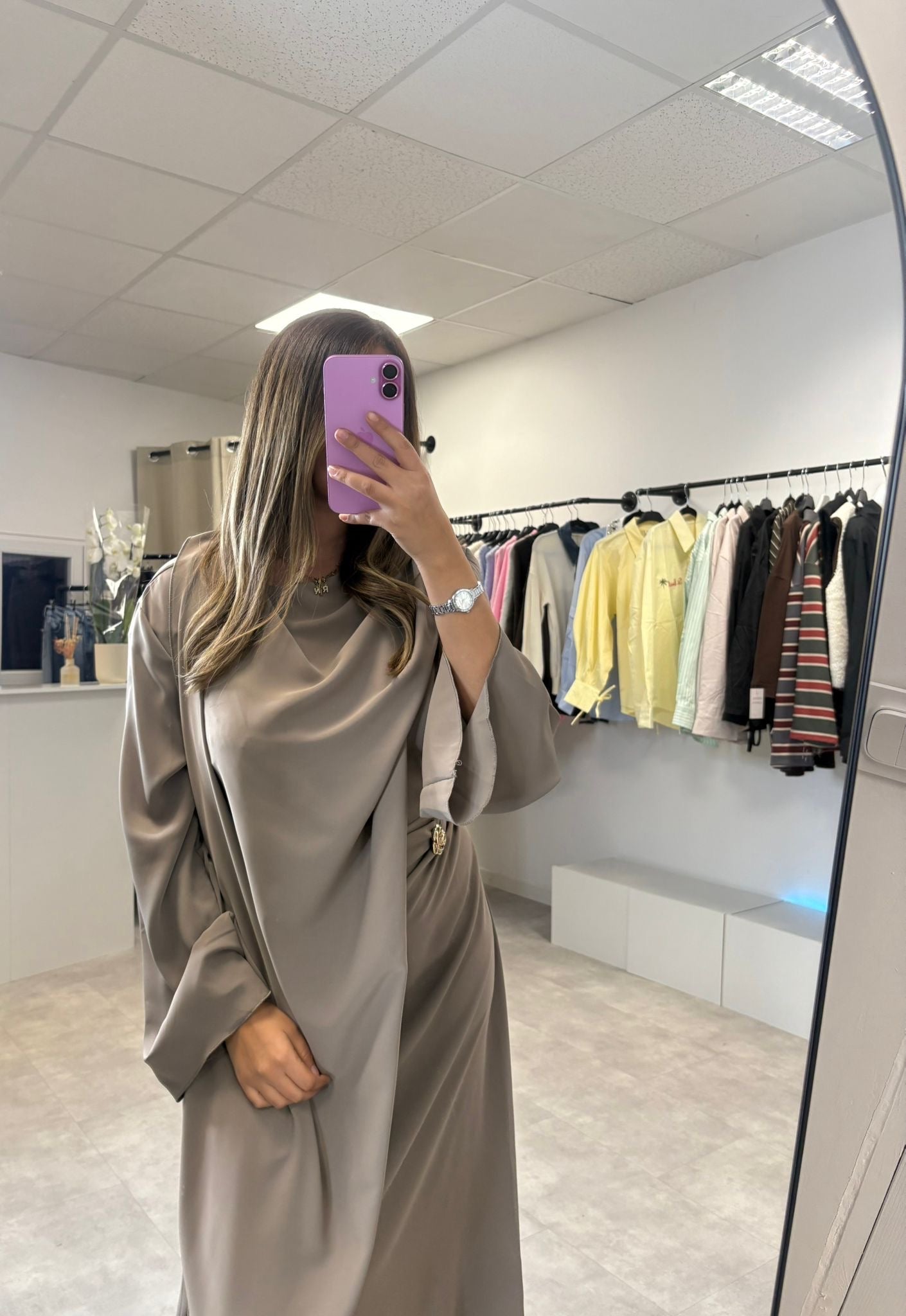 Abaya plissé