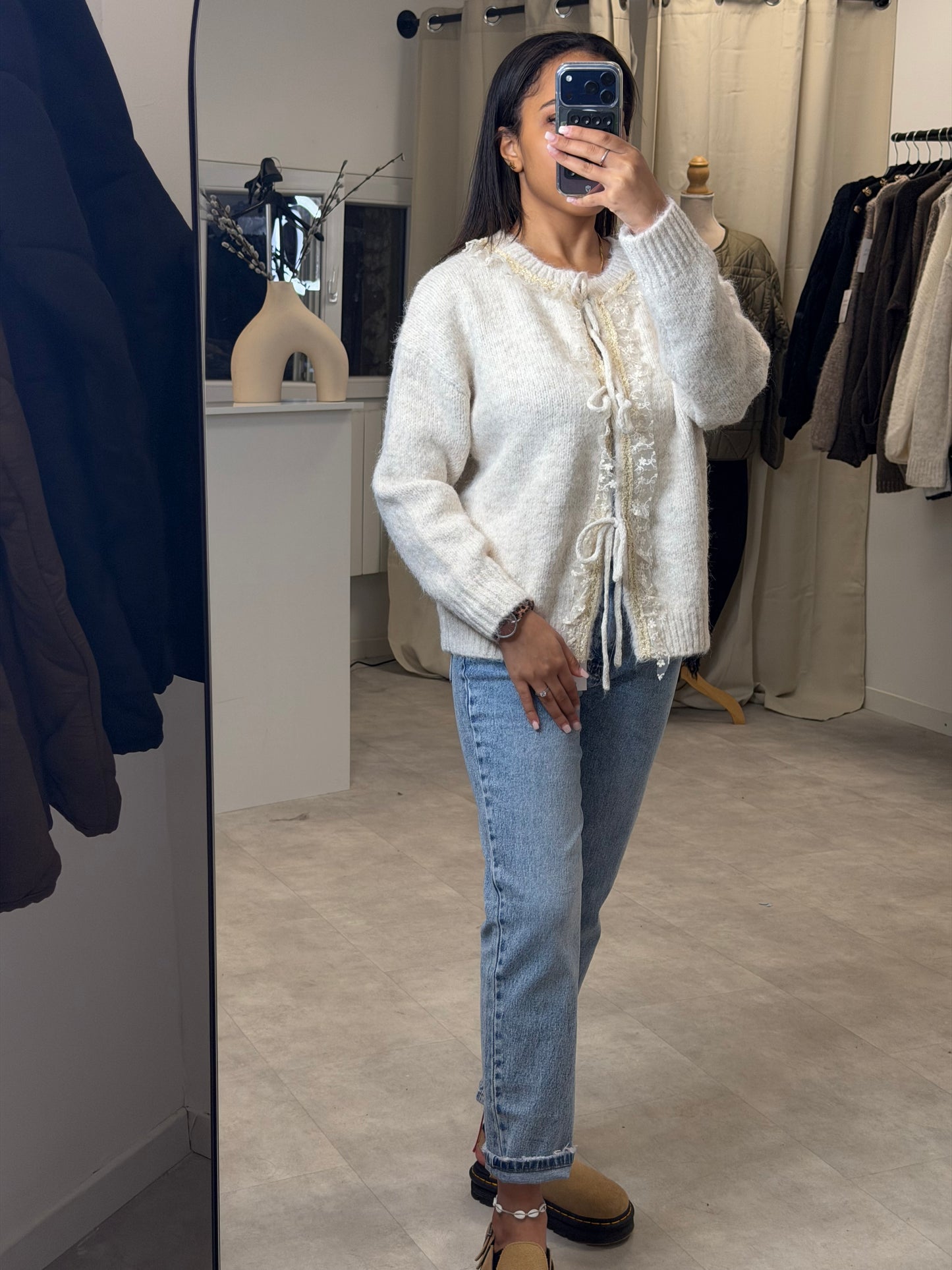 Gilet dentelle