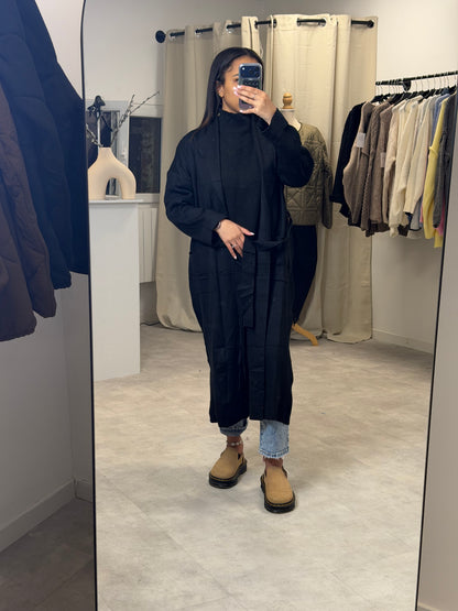 Gilet long noir