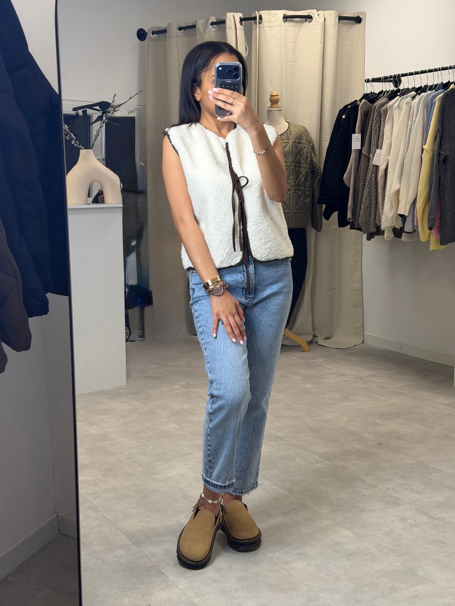 Gilet effet mouton