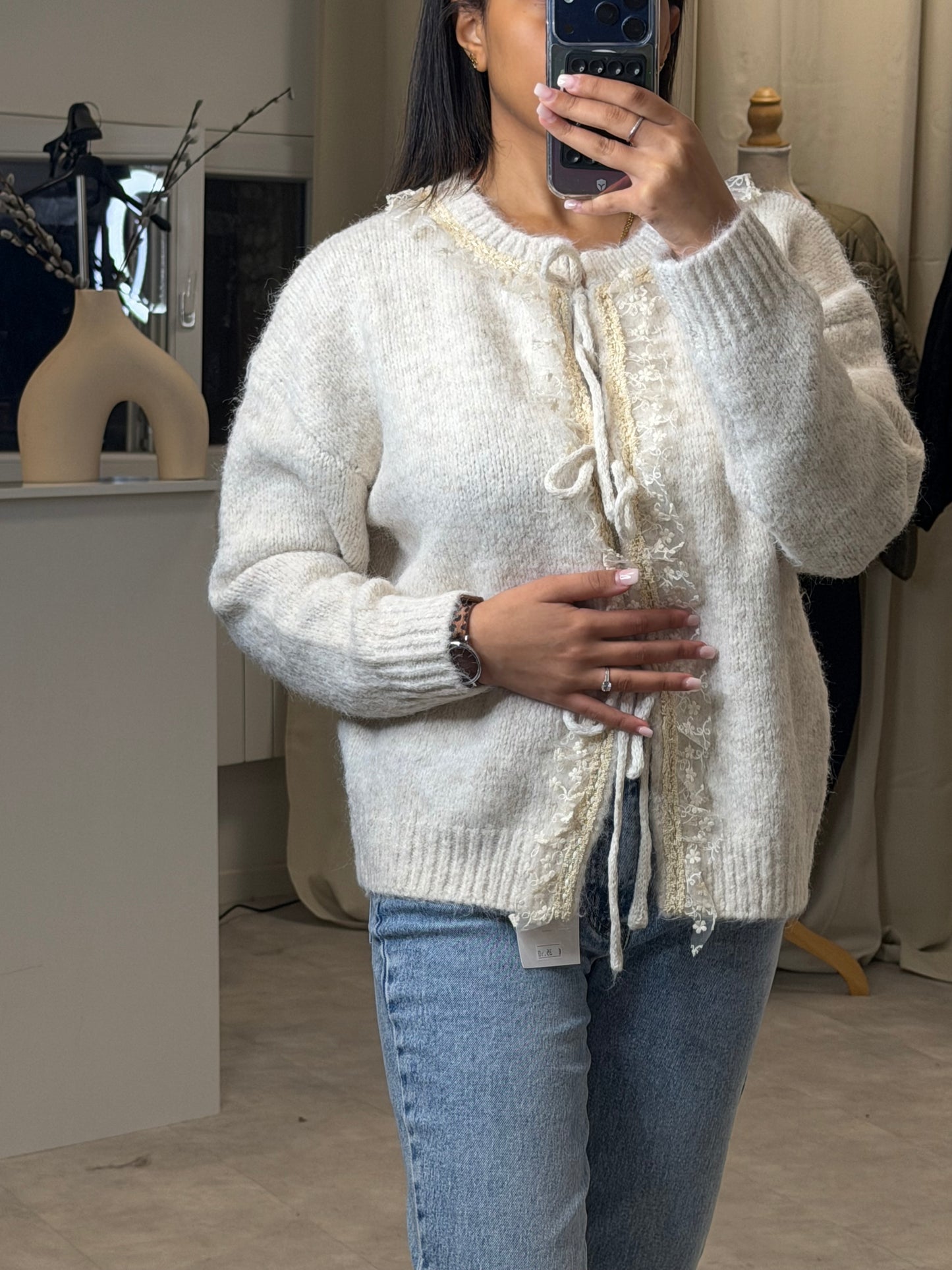 Gilet dentelle