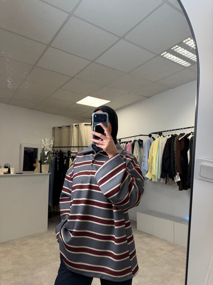 Polo rayé