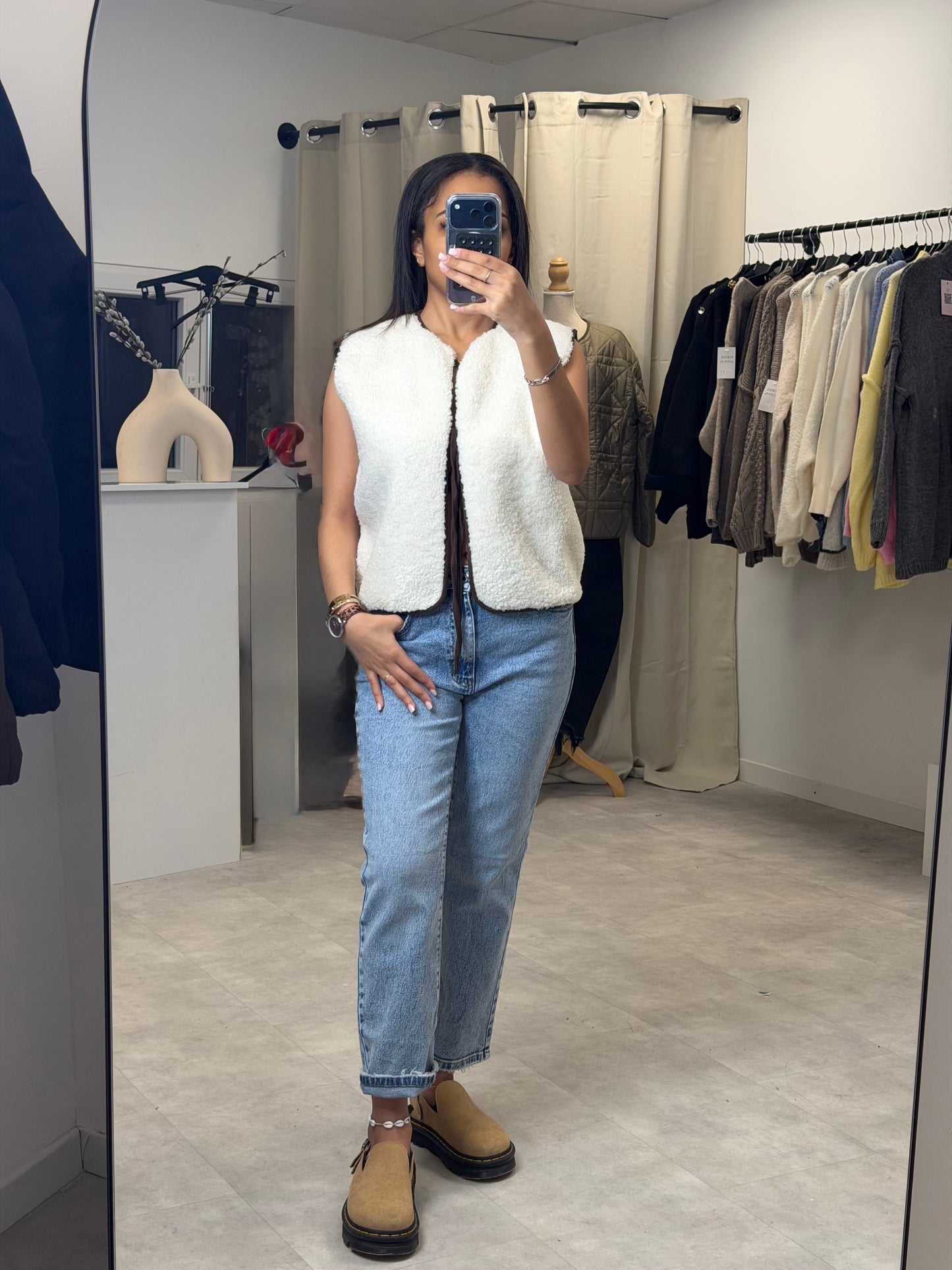 Gilet effet mouton