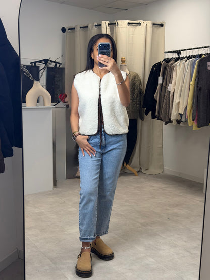Gilet effet mouton