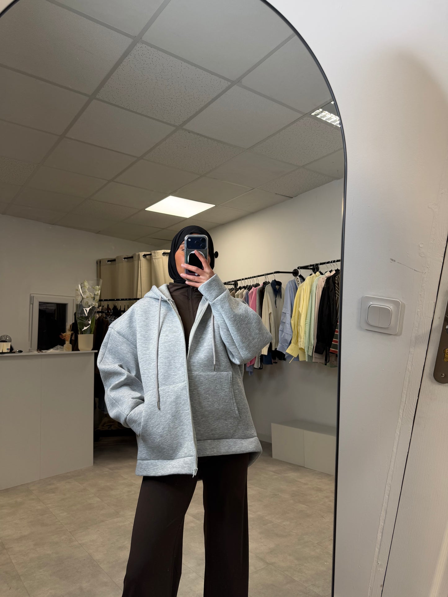 Veste signature capuche