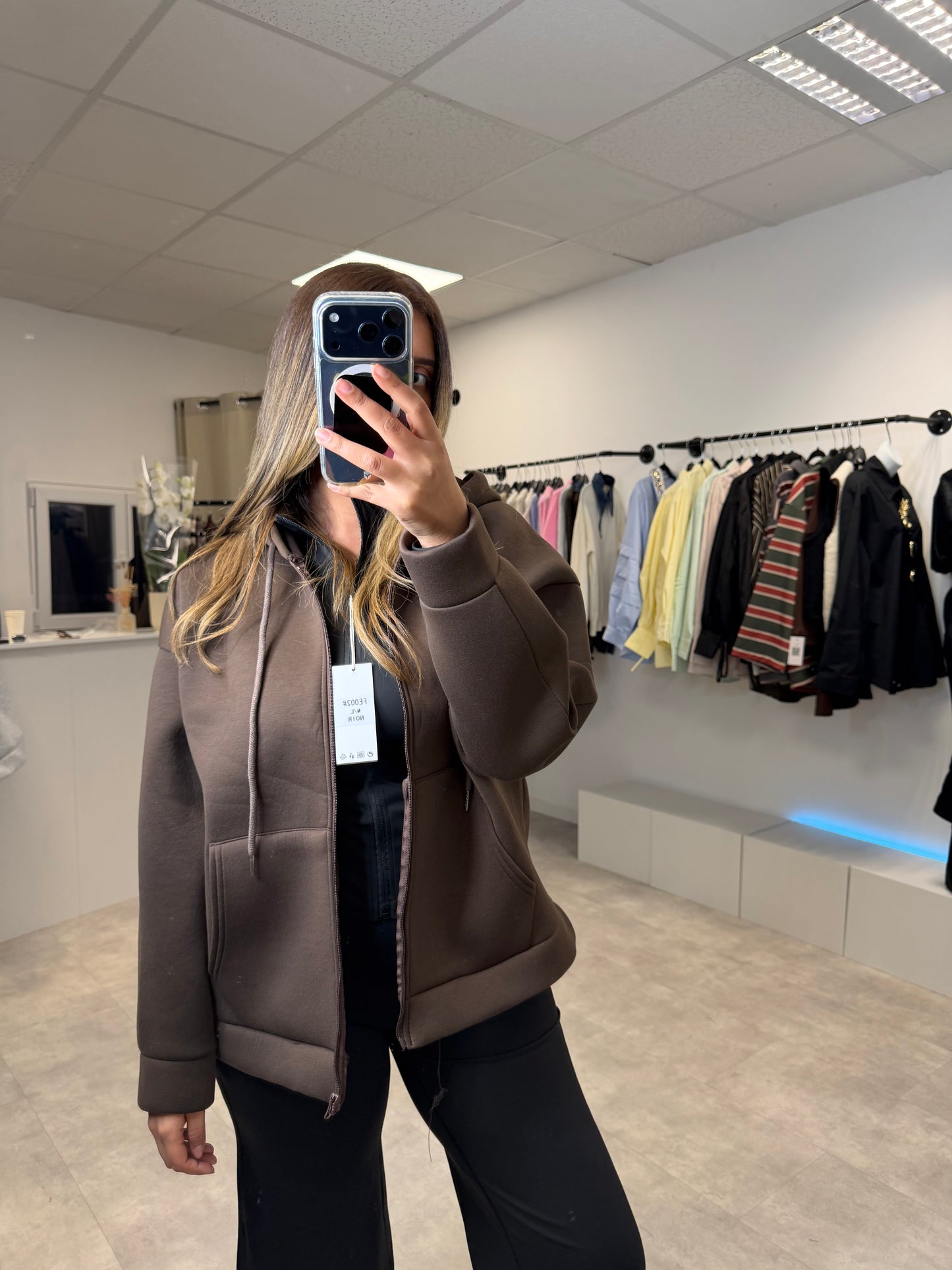 Veste signature capuche