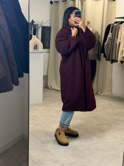 Manteau bordeaux