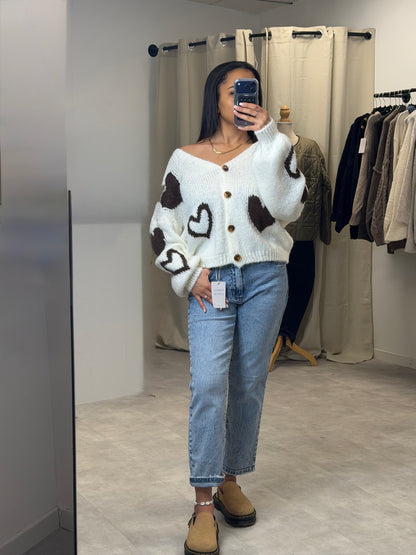 Gilet cœur