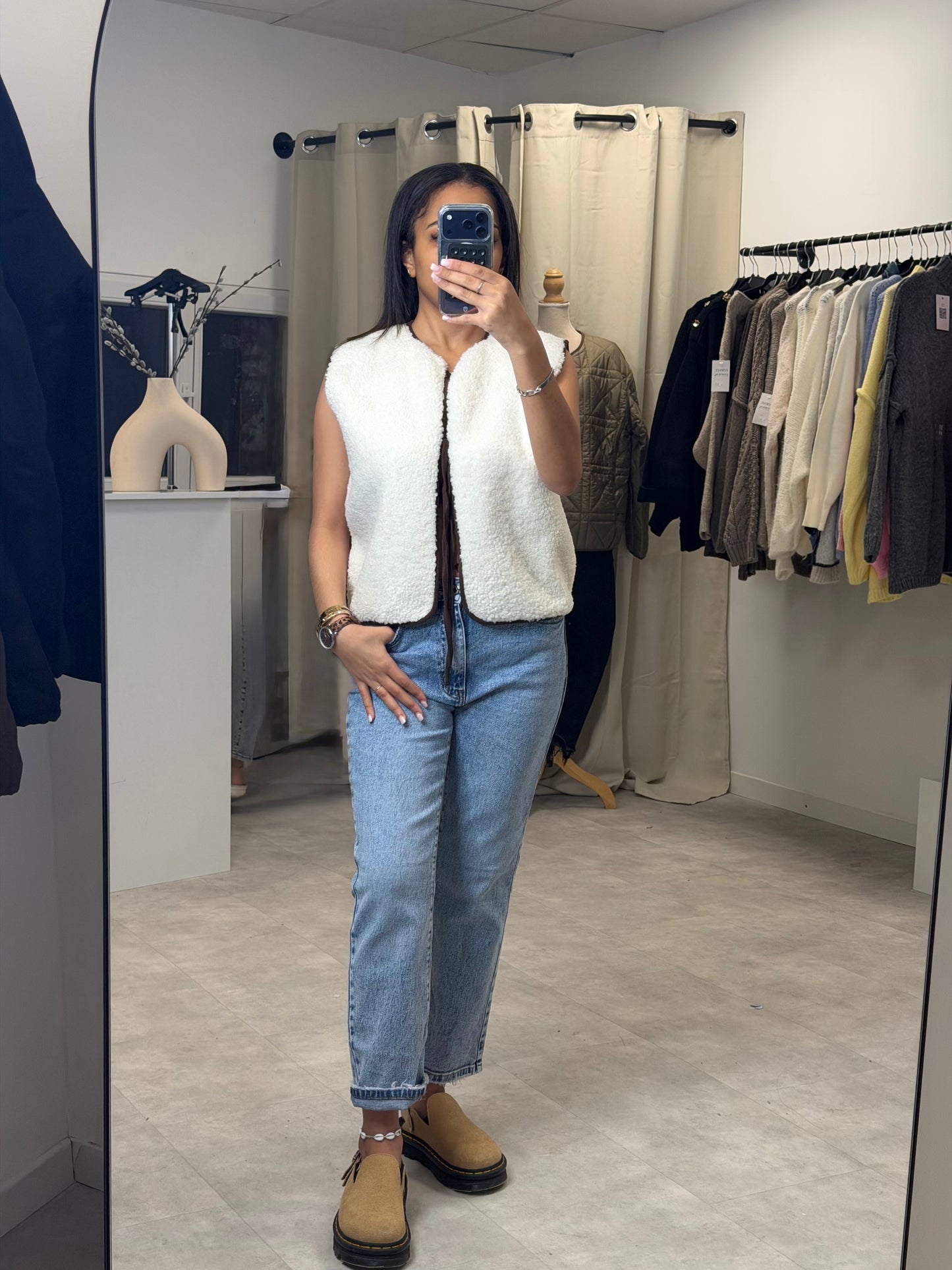 Gilet effet mouton