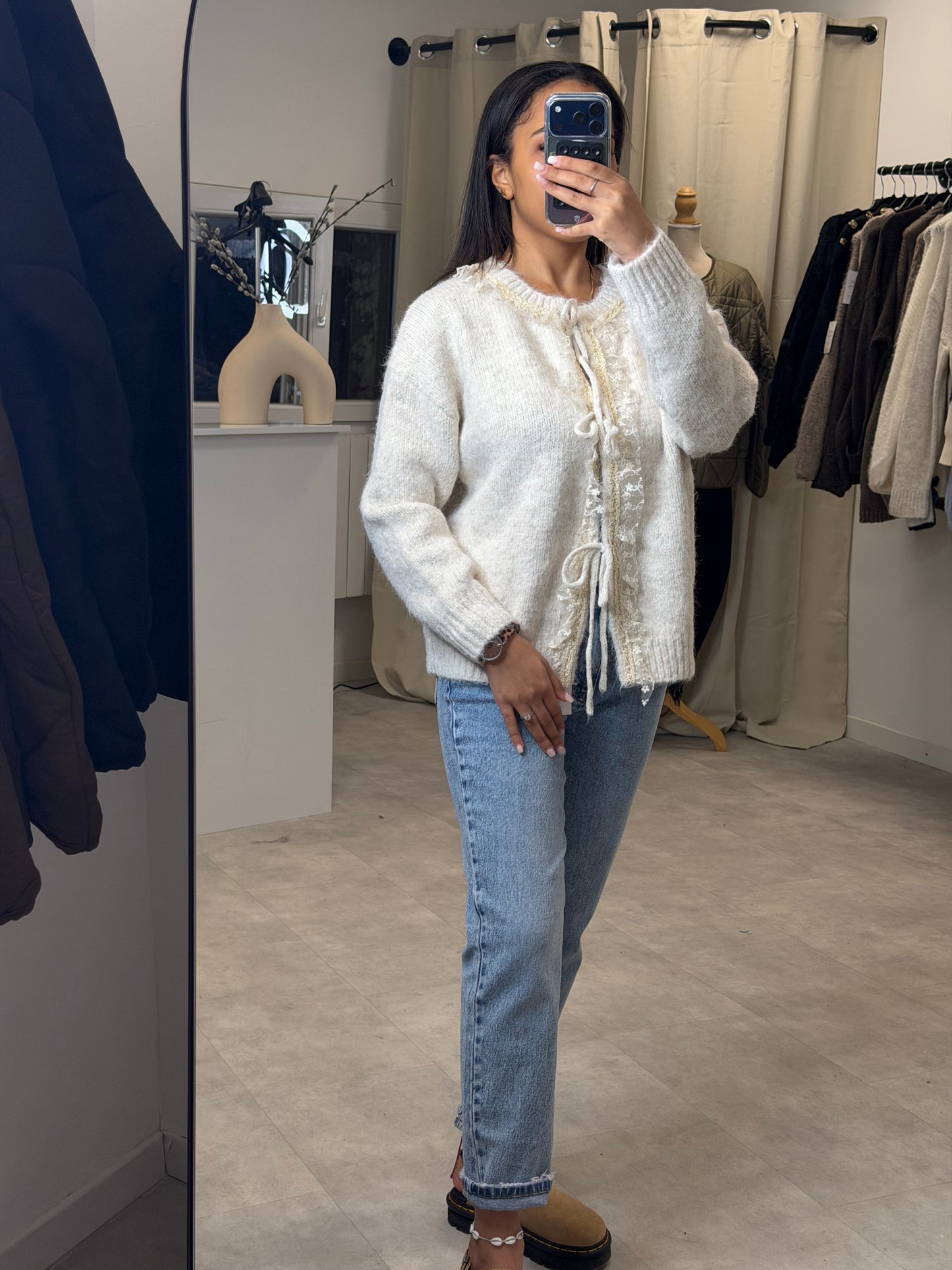 Gilet dentelle